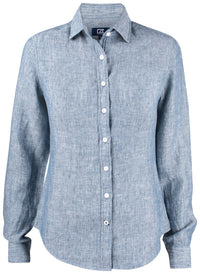 Cutter & Buck Summerland Linen Shirt Women - Denim mélange