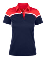 Dark navy/red