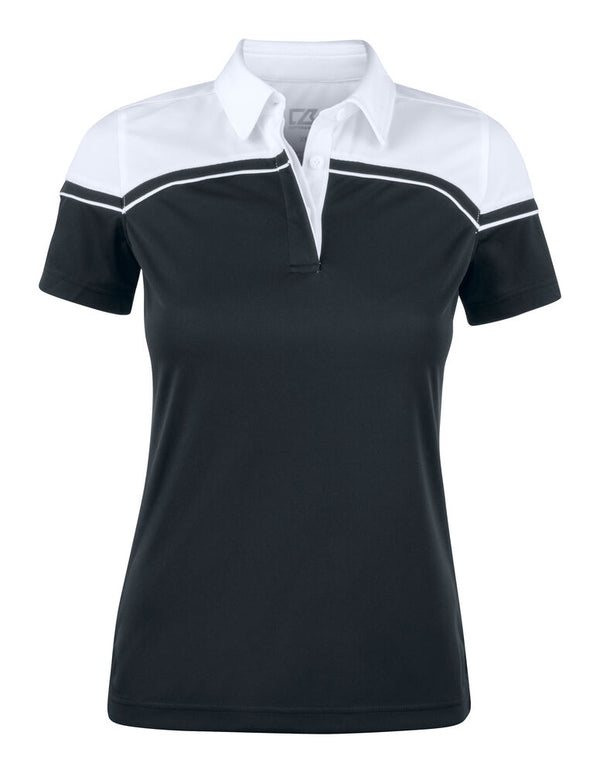 Cutter & Buck Seabeck Polo Women - Zwart/wit