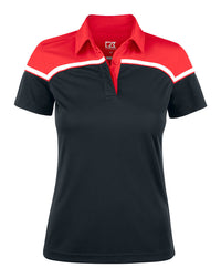 Cutter & Buck Seabeck Polo Women - Zwart/rood