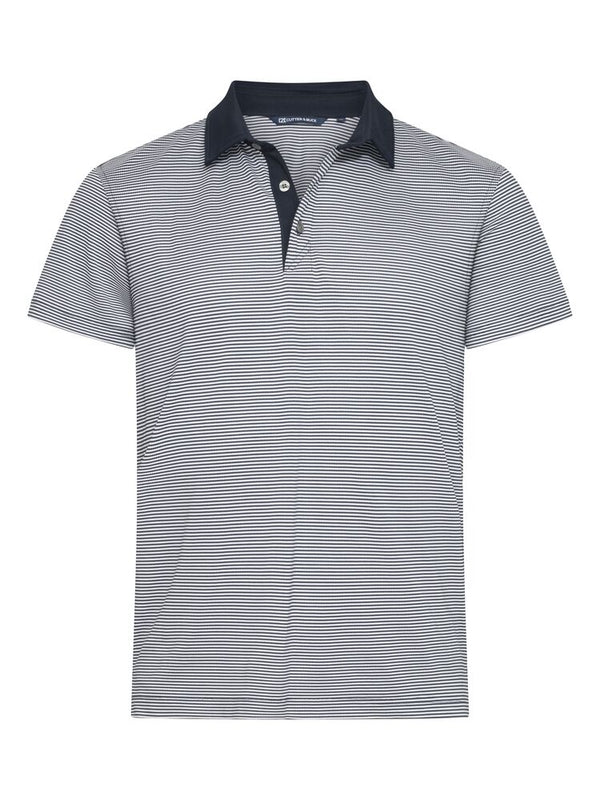 Cutter & Buck Virtue Polo Stripe Heren - Dark navy