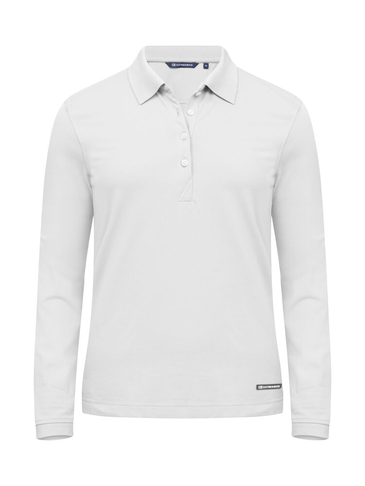 Cutter & Buck Advantage Polo LS Women - Wit