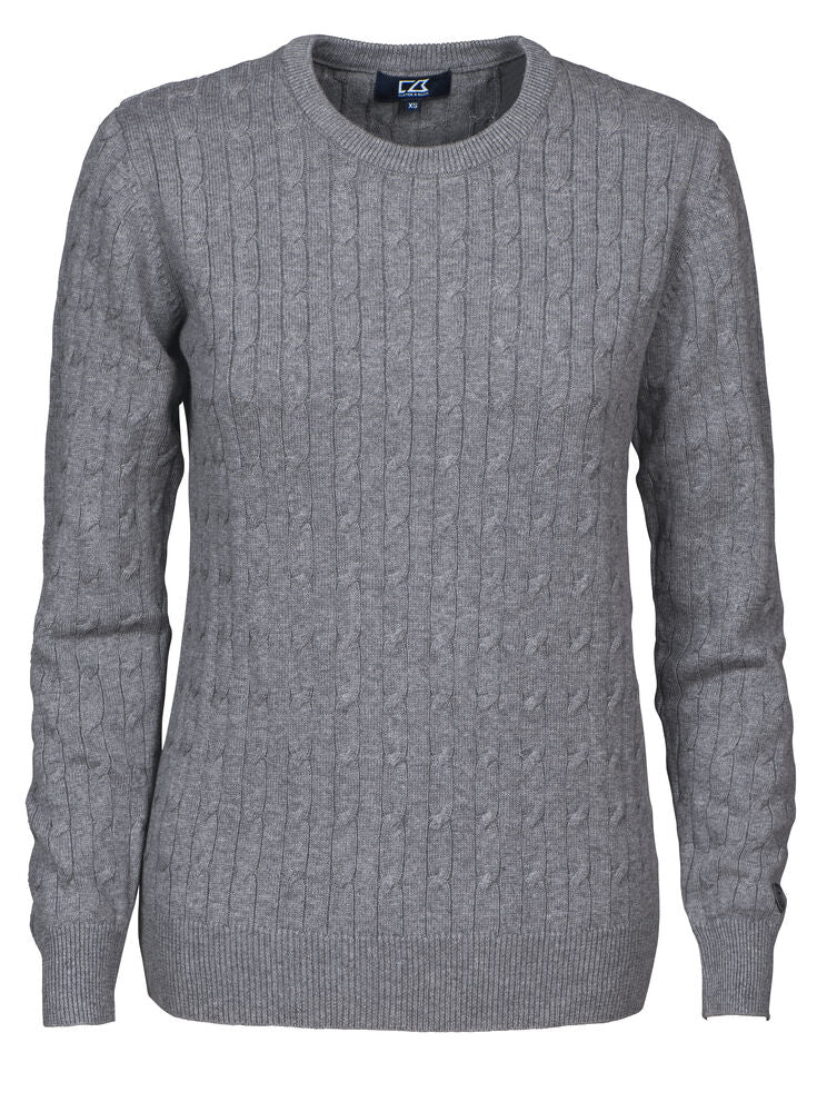 Cutter & Buck Blakely Knitted Sweater Women - Grijsmelange