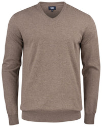 Cutter & Buck Oakville V-Neck Men - Nougat mélange