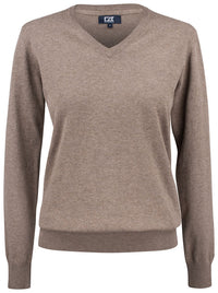 Cutter & Buck Oakville V-Neck Women - Nougat mélange