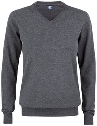 Cutter & Buck Oakville V-Neck Women - Antraciet melange