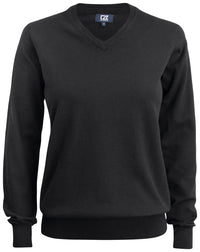 Cutter & Buck Oakville V-Neck Women - Zwart