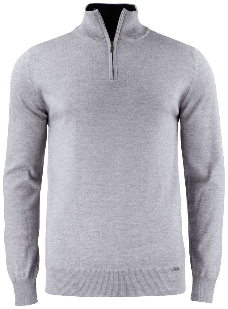 Cutter & Buck Everett Halfzip Sweater Men - Grijsmelange