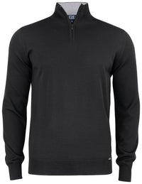 Cutter & Buck Everett Halfzip Sweater Men - Zwart