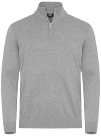 Cutter & Buck Oakville HZ Sweater Men - Grijsmelange