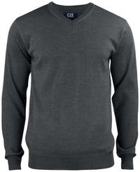 Cutter & Buck Everett V-Neck 2.0 Men - Antraciet melange