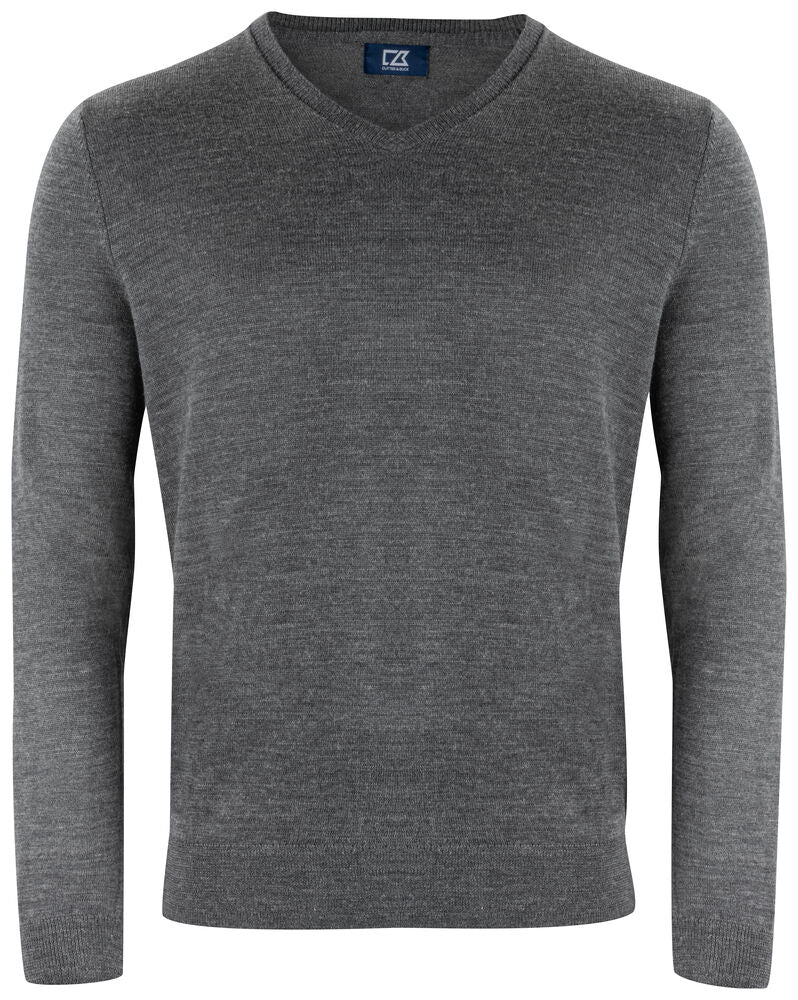 Cutter & Buck Vernon V-Neck Men - Antraciet melange
