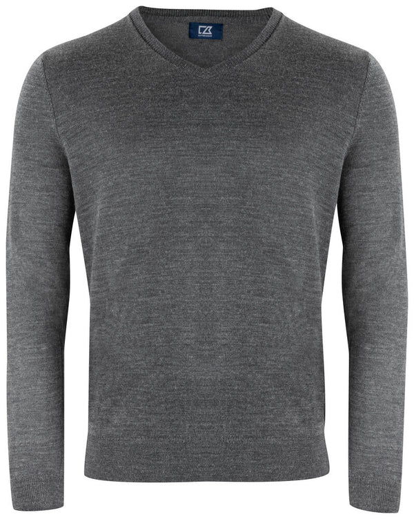 Cutter & Buck Vernon V-Neck Men - Antraciet melange