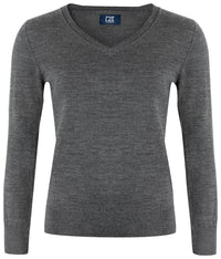 Cutter & Buck Vernon V-Neck Women - Antraciet melange