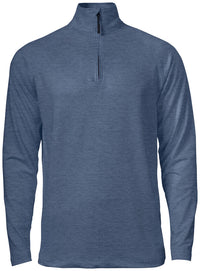 Cutter & Buck Coos Bay Half Zip Men - Leisteen blauw melange