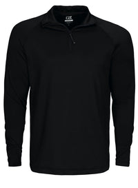 Cutter & Buck Coos Bay Half Zip Men - Zwart