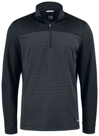 Cutter & Buck Traverse Half Zip Men - Zwart