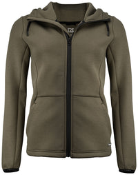 Cutter & Buck Pemberton Hood FZ Women - Ivy groen