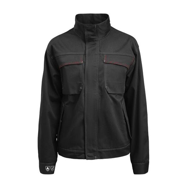 Jobman 1092 Welding jacket flame retardant - Zwart