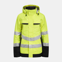 Jobman 1283 Hi-vis shell jacket - Geel/zwart