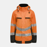 Jobman 1283 Hi-vis shell jacket - Oranje/zwart