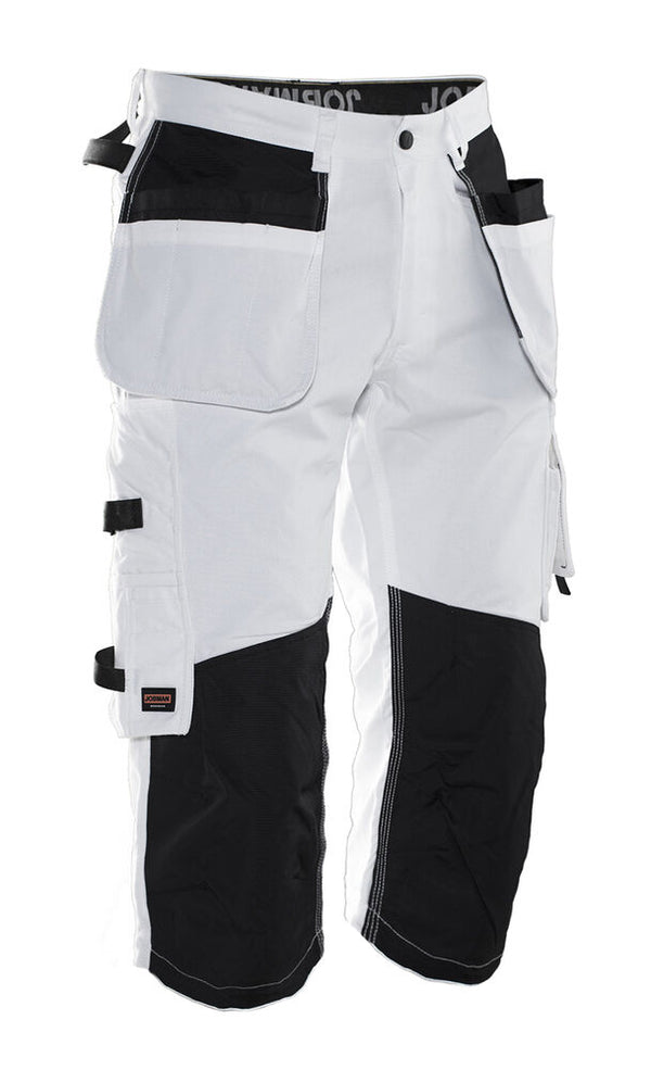 Jobman 2133 Painters' long shorts - Wit/zwart