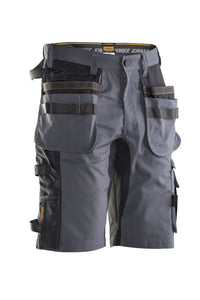 Jobman 2168 Stretch shorts hp - Donkergrijs/zwart