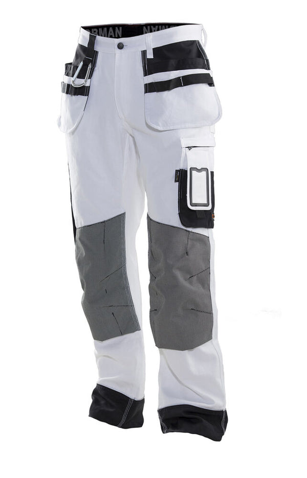 Jobman 2171 Painters' trousers core - Wit/zwart