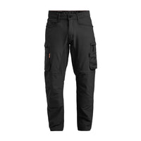 Jobman 2194 Stretch service trousers do.grijs/zwa - Zwart/zwart