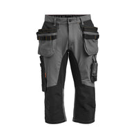 Jobman 2195 Stretch long shorts do.grijs/zwa - Donkergrijs/zwart