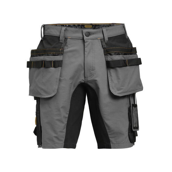 Jobman 2196 Stretch shorts hp do.grijs/zwa - Donkergrijs/zwart