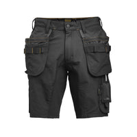 Jobman 2196 Stretch shorts hp do.grijs/zwa - Zwart/zwart