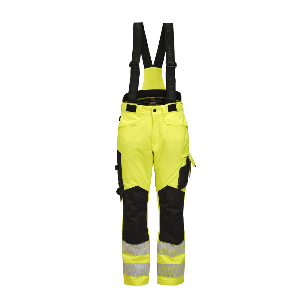Jobman 2235 Hi-vis winter trouser - Geel/zwart