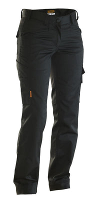 Jobman 2316 Service trouser stretch wmn - Zwart/zwart