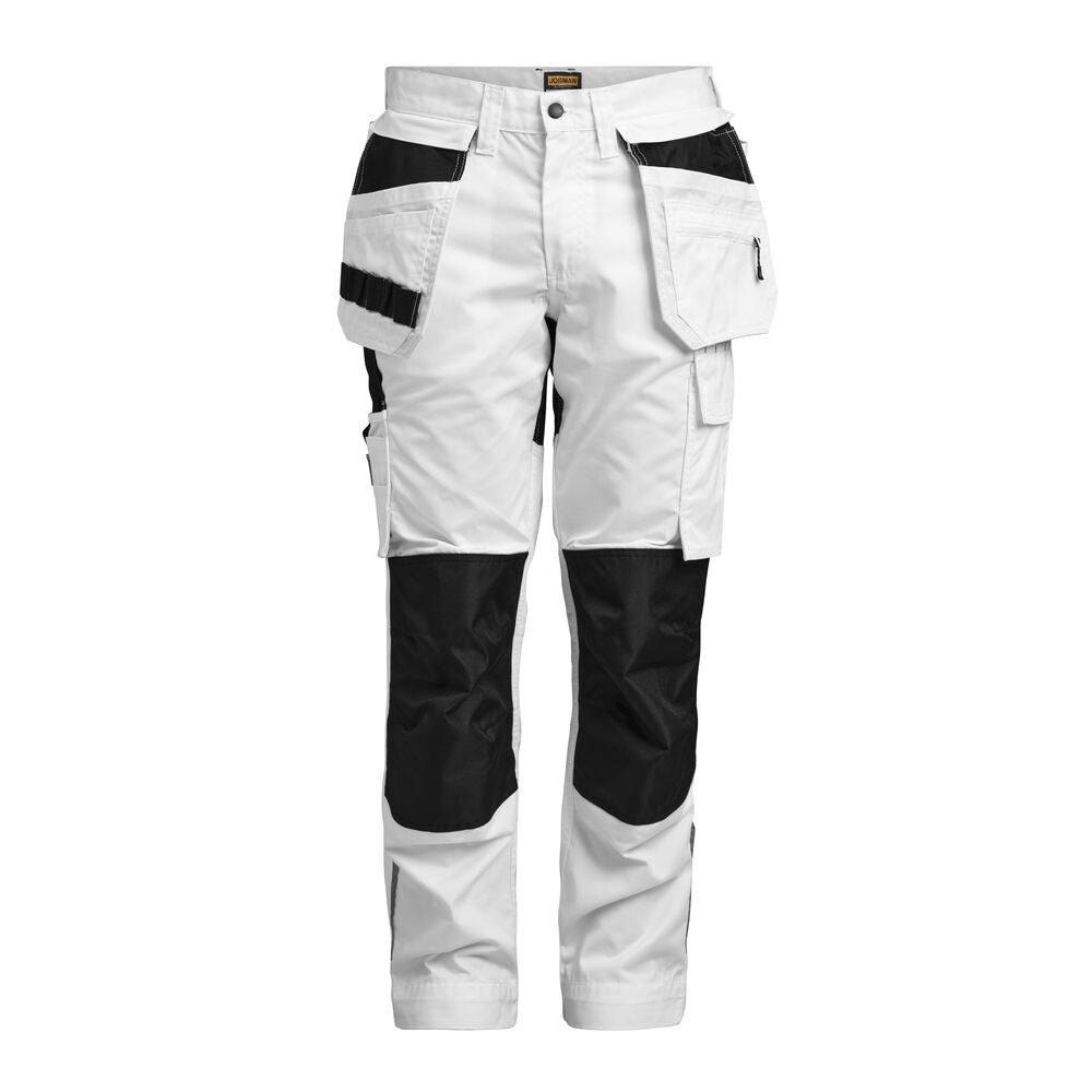 Jobman 2326 Trousers stretch hp - Wit/zwart