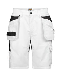 Jobman 2336 Semi Stretch Shorts HP - Wit/zwart