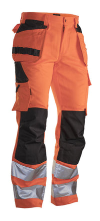 Jobman 2377 Hi-vis trousers hp - Oranje/zwart