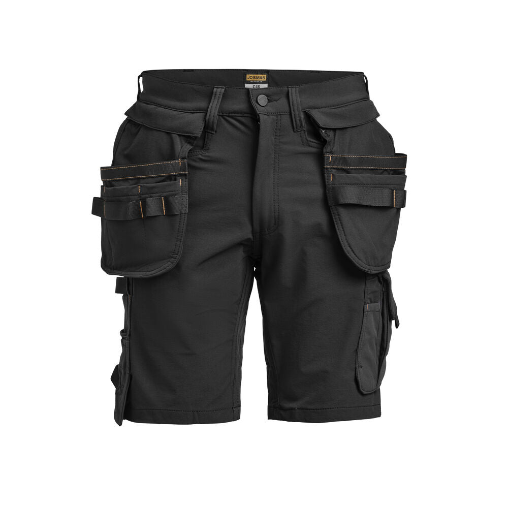 Jobman 2397 Stretch shorts hp - Zwart