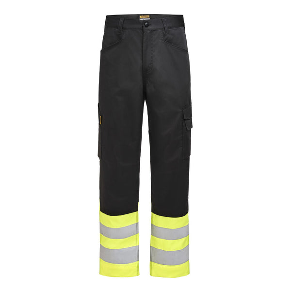 Jobman 2416 Hi-Vis Women's Service Trousers Stretch - Zwart/geel