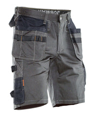 Jobman 2733 Shorts cotton hp - Donkergrijs/zwart