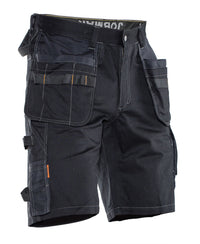 Jobman 2733 Shorts cotton hp - Zwart/zwart