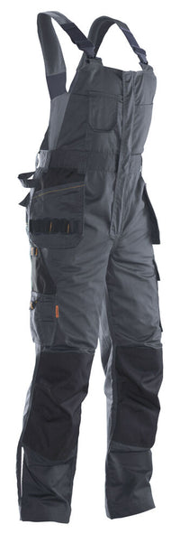 Jobman 3730 Bib n' brace - Donkergrijs/zwart