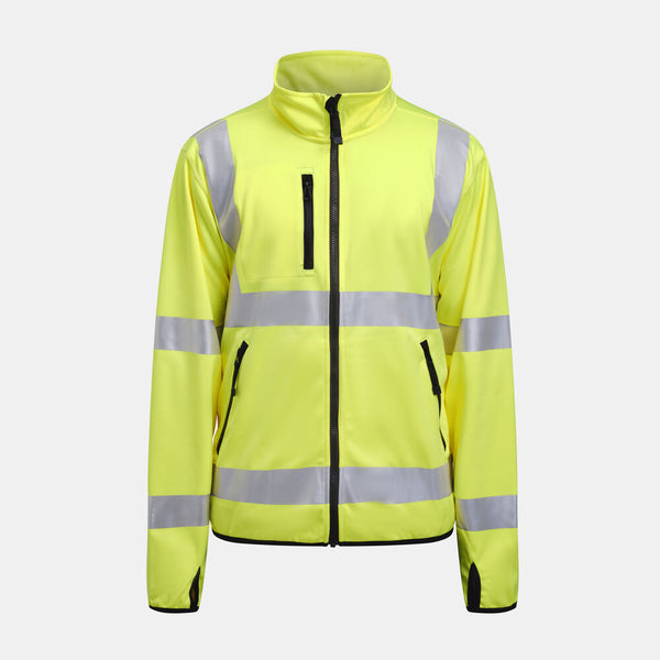 Jobman 5101 Hi-vis light softshell jacket - Geel
