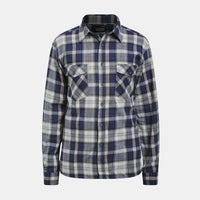Jobman 5138 Flannel shirt - Navy/grijs