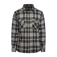 Jobman 5138 Flannel shirt - Grijs/oranje