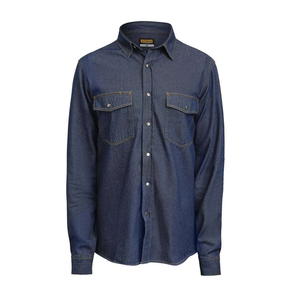 Jobman 5139 Denim shirt denim blauw - Jeansblauw
