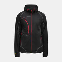 Jobman 5152 Hoodie - Zwart/rood