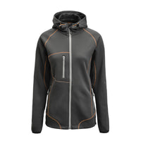 Jobman 5177 Women's hoodie - Donkergrijs/oranje