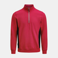 Jobman 5401 Halfzip sweatshirt - Rood/zwart