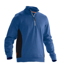 Jobman 5401 Halfzip sweatshirt - Hemelsblauw/zwart